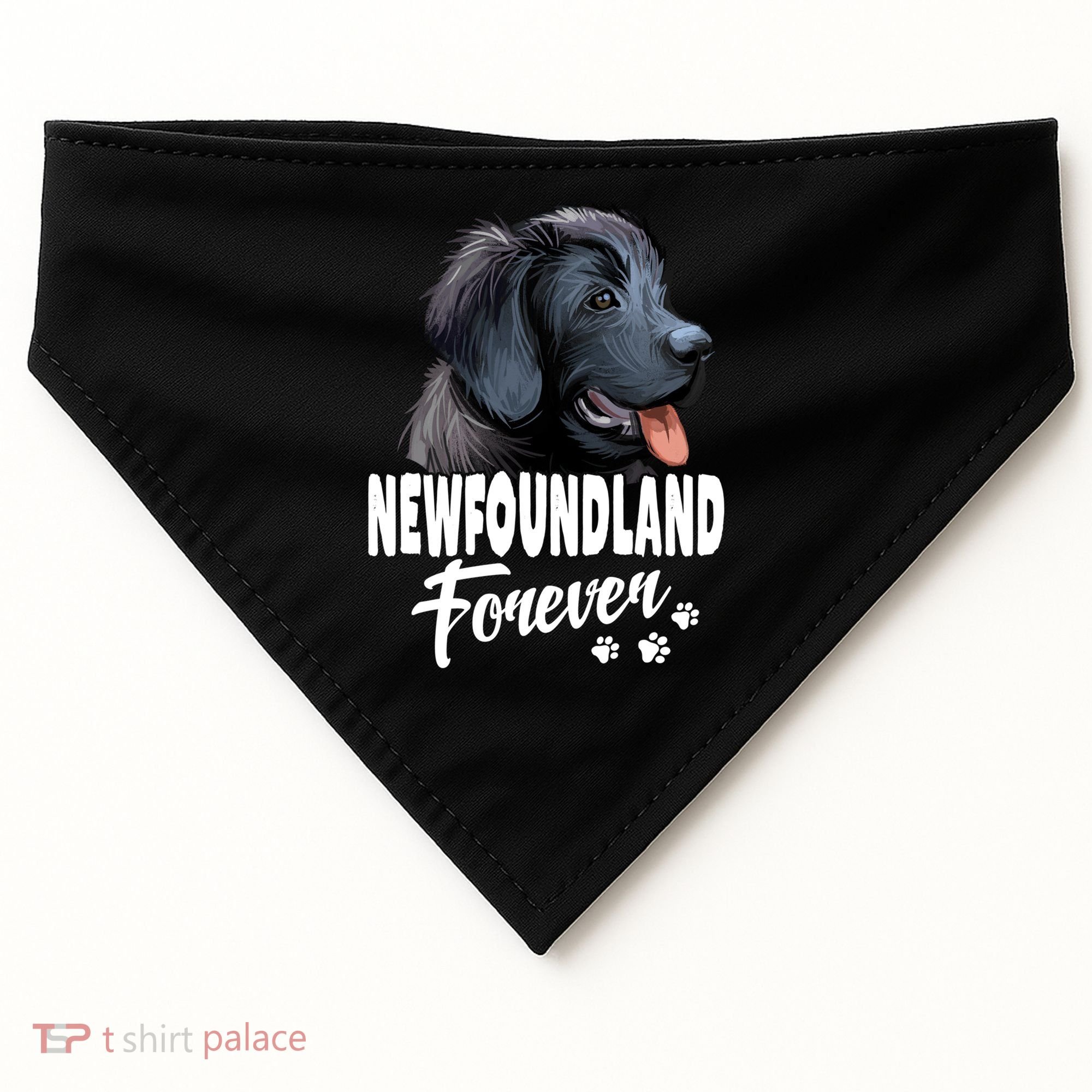 Dogs 365 Newfoundland Forever Cute Dog Lover Gift USA-Made Doggie Bandana