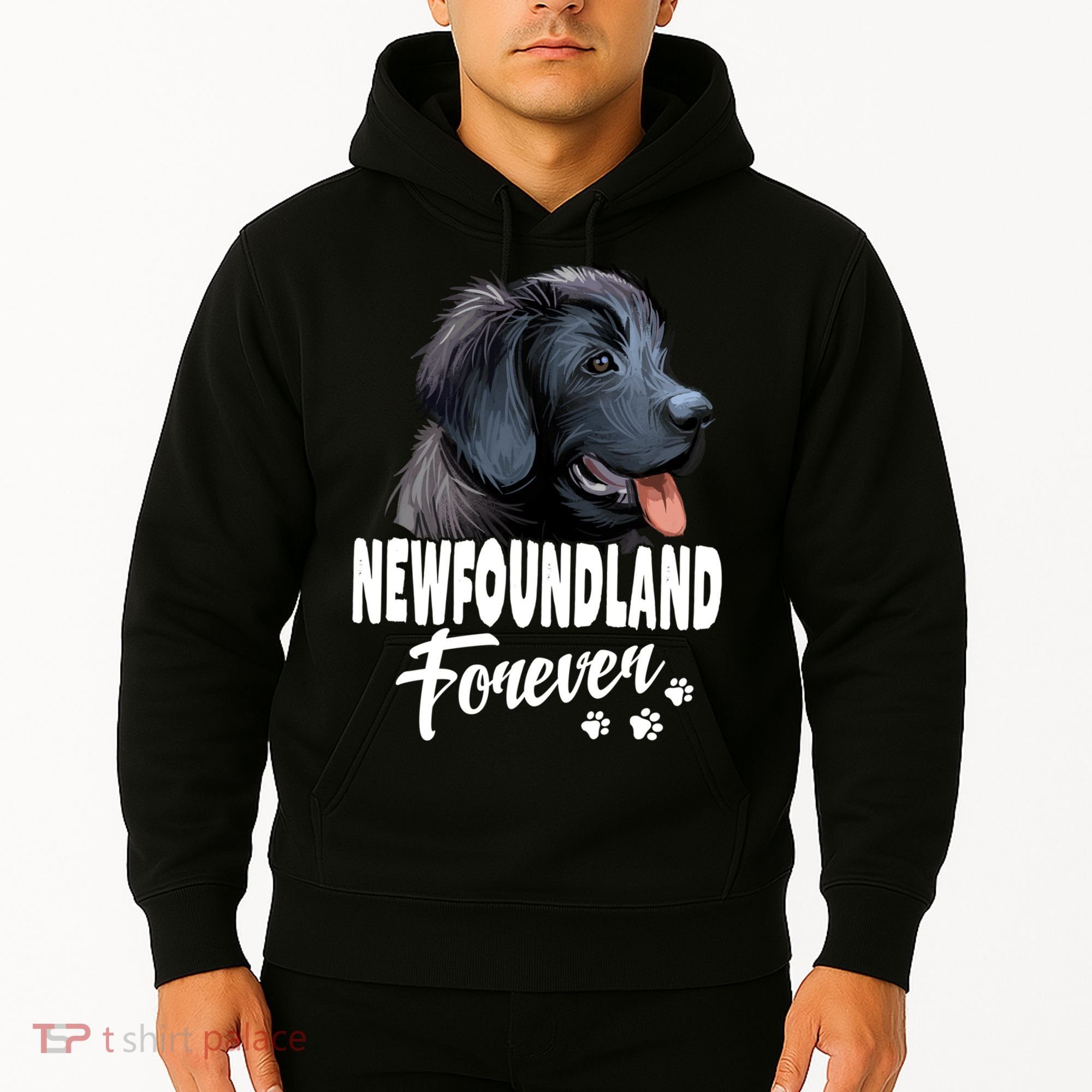 Dogs 365 Newfoundland Forever Cute Dog Lover Gift Hoodie