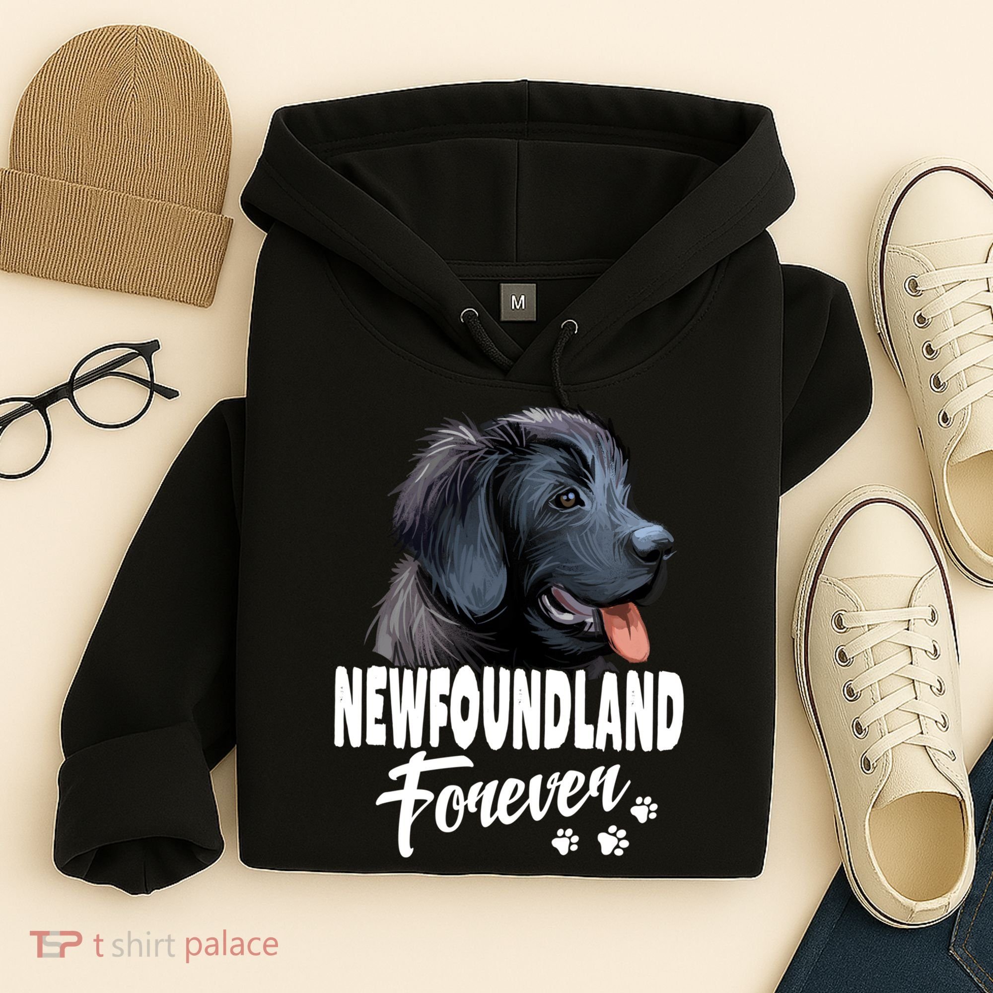 Dogs 365 Newfoundland Forever Cute Dog Lover Gift Hoodie