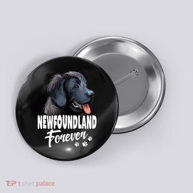 Dogs 365 Newfoundland Forever Cute Dog Lover Gift Button