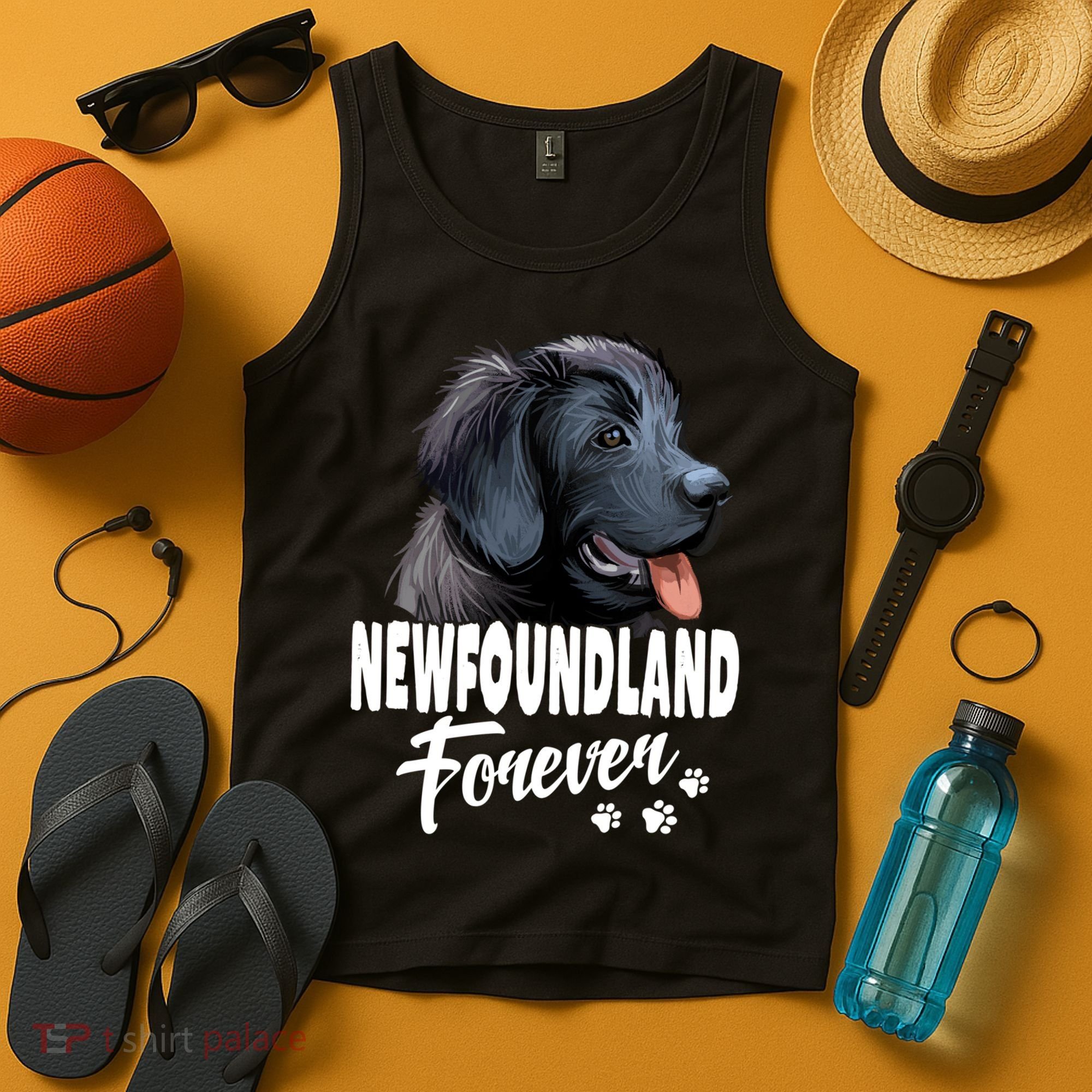 Dogs 365 Newfoundland Forever Cute Dog Lover Gift Tank Top