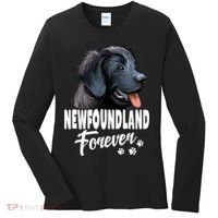 Dogs 365 Newfoundland Forever Cute Dog Lover Gift Women's Long Sleeve Shirt thumb 0
