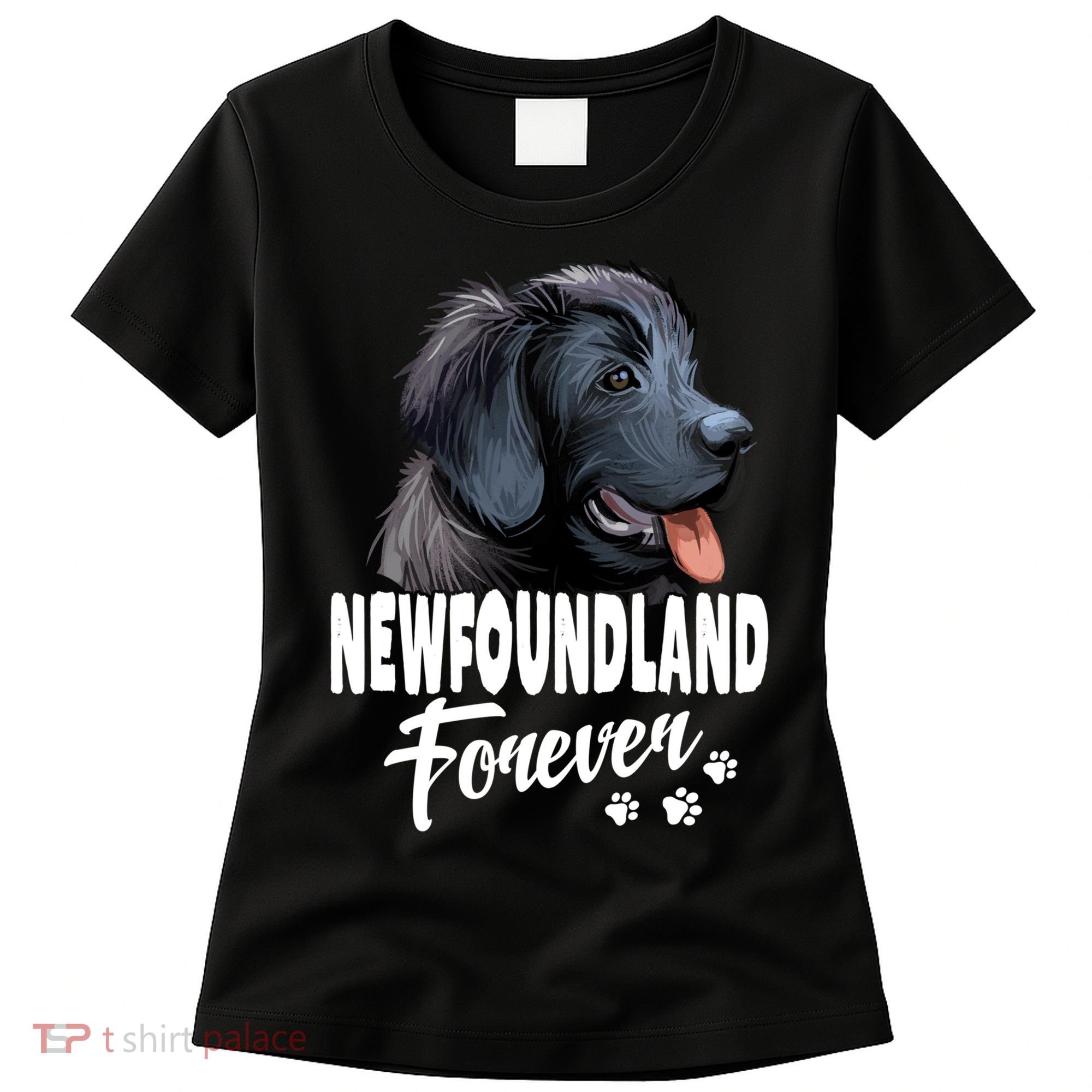 Dogs 365 Newfoundland Forever Cute Dog Lover Gift Women's T-Shirt