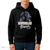 Dogs 365 Newfoundland Forever Cute Dog Lover Gift Kids Hoodie thumb 4