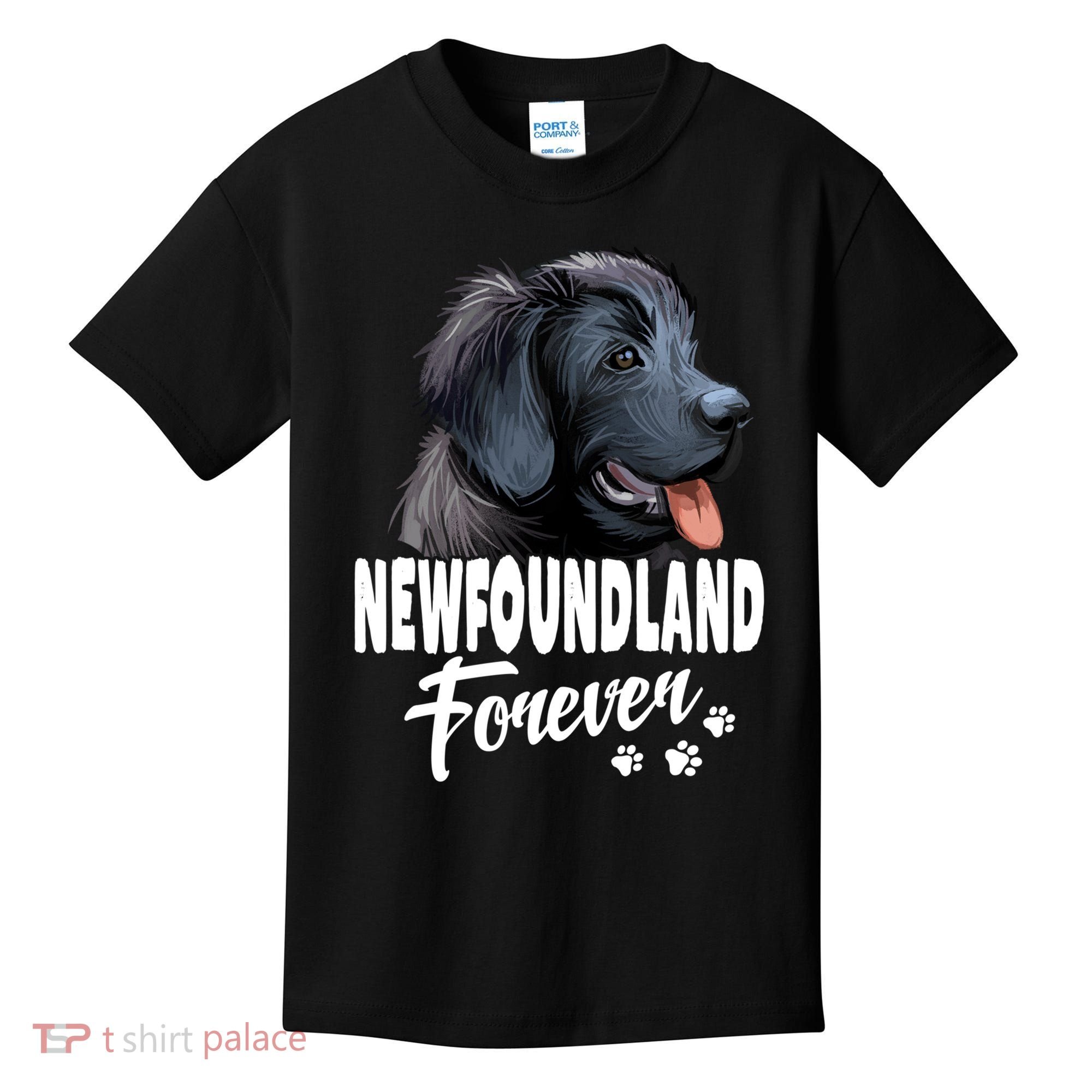 Dogs 365 Newfoundland Forever Cute Dog Lover Gift Kids T-Shirt