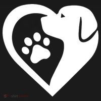 Dogs 365 Paw Rescue Animal Dog Heart Love Dog T-Shirt thumb 7