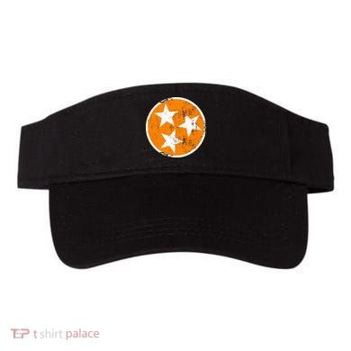Distressed 3 Star Tn State Orange And White Tennessee Flag Visor