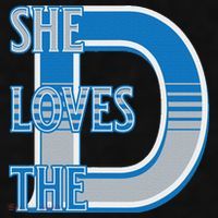 Detroit 313 She Loves The D Ladies PosiCharge Tri-Blend Wicking Tank thumb 2