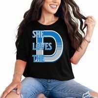 Detroit 313 She Loves The D Comfort Colors T-Shirt thumb 0