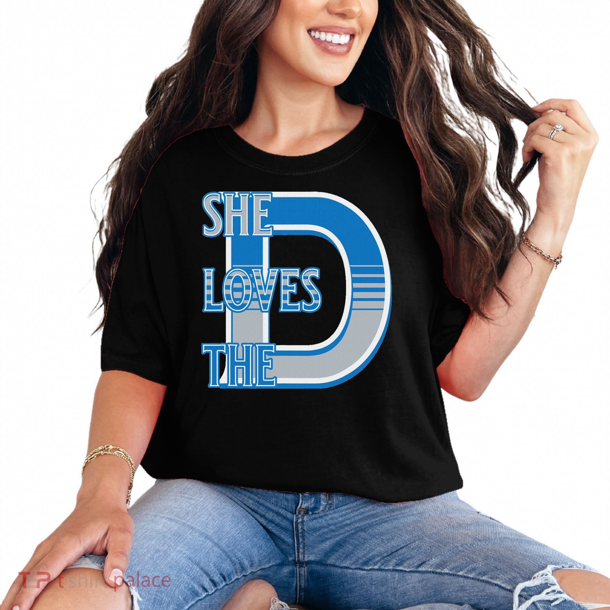 Detroit 313 She Loves The D Comfort Colors T-Shirt