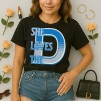 Detroit 313 She Loves The D Comfort Colors Boxy T-Shirt thumb 2