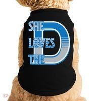 Detroit 313 She Loves The D Doggie Tank thumb 0