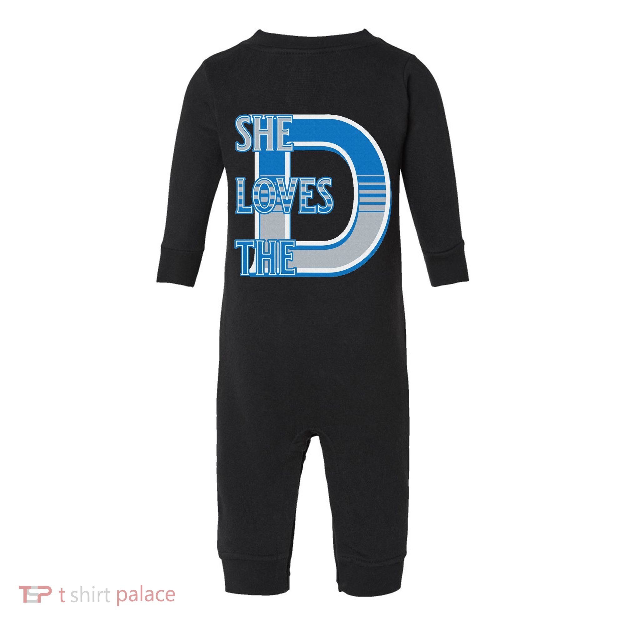 Detroit 313 She Loves The D Infant Fleece One Piece
