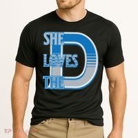 Detroit 313 She Loves The D Cooling Performance Crew T-Shirt thumb 2