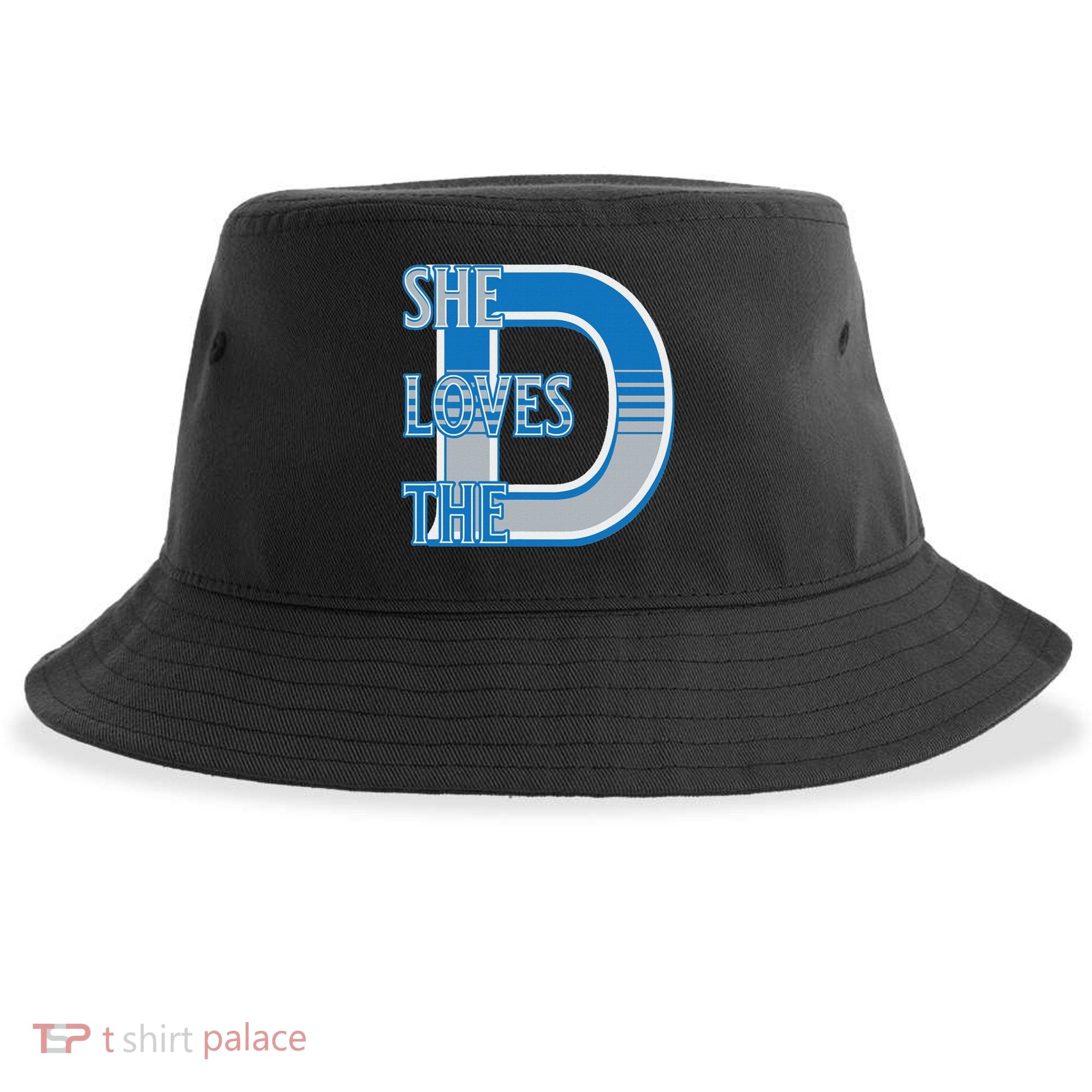 Detroit 313 She Loves The D Sustainable Bucket Hat