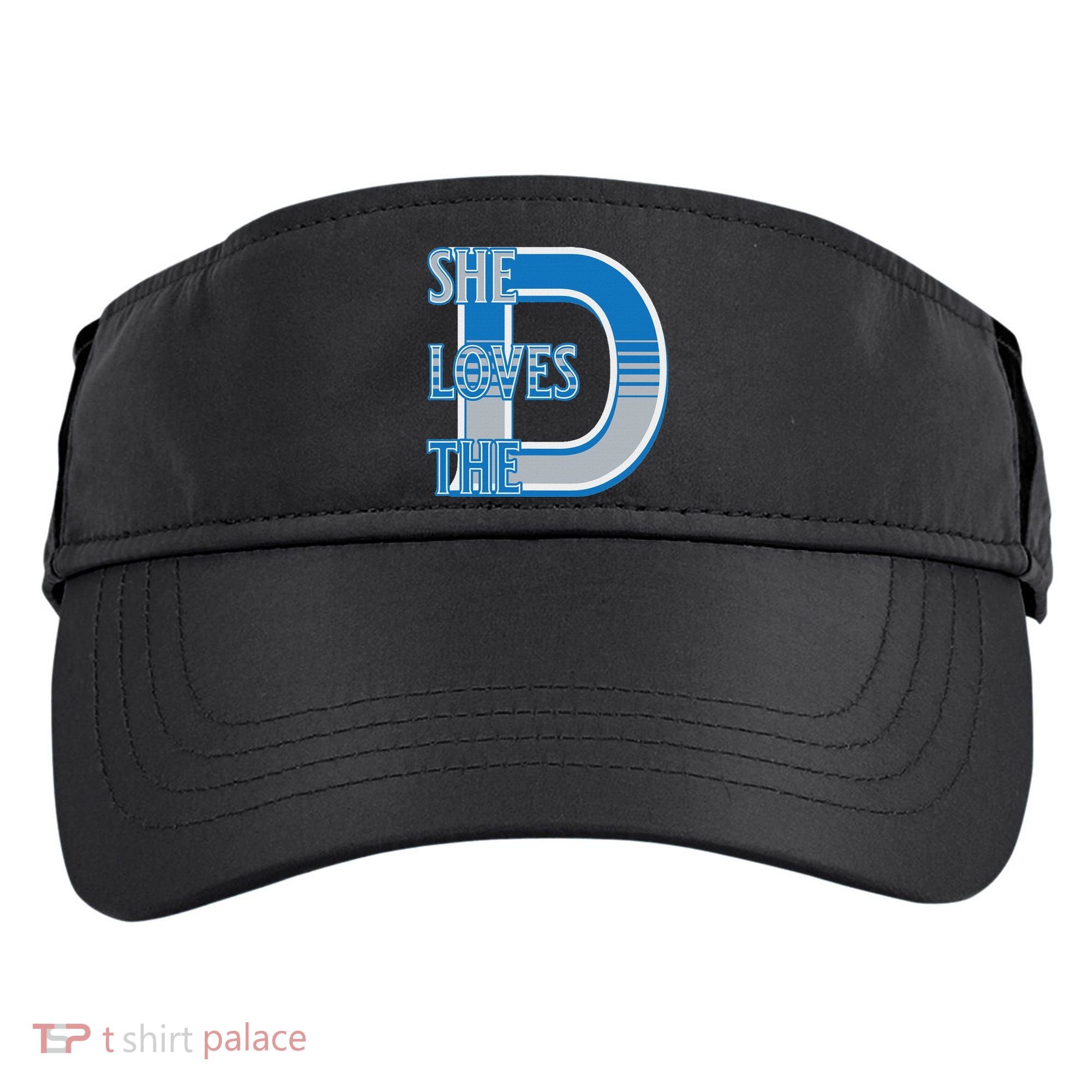 Detroit 313 She Loves The D Adult Drive Performance Visor
