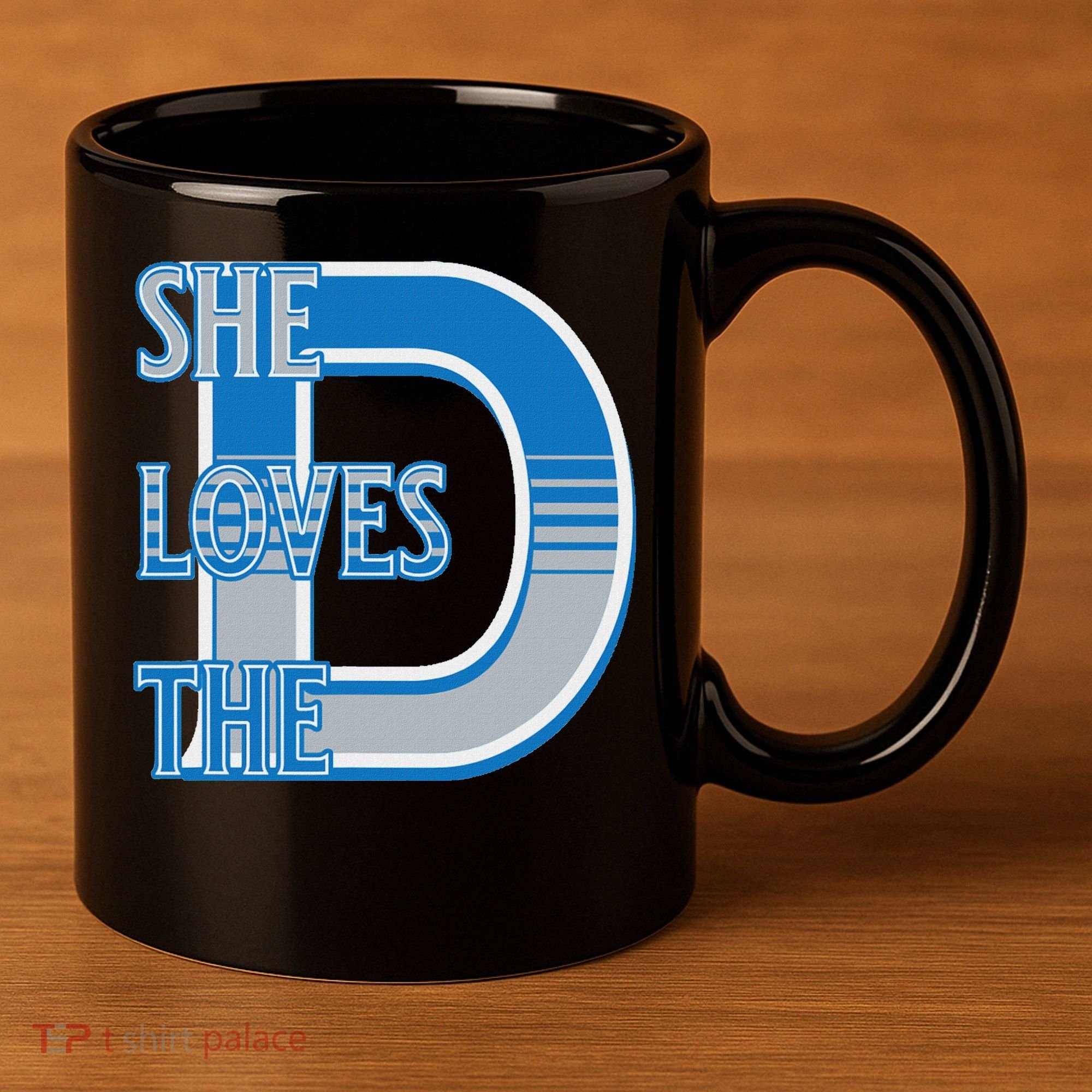 Detroit 313 She Loves The D 11oz C Handle Ceramic Mug
