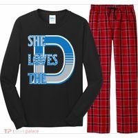 Detroit 313 She Loves The D Long Sleeve Pajama Set thumb 0