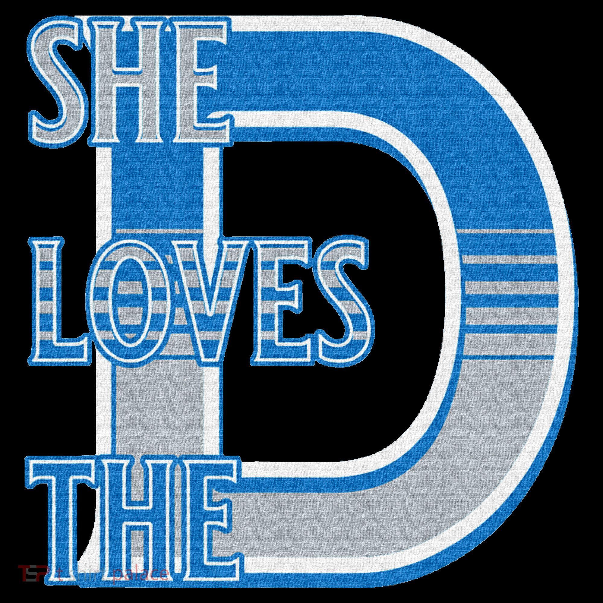 Detroit 313 She Loves The D Women's Hoodie