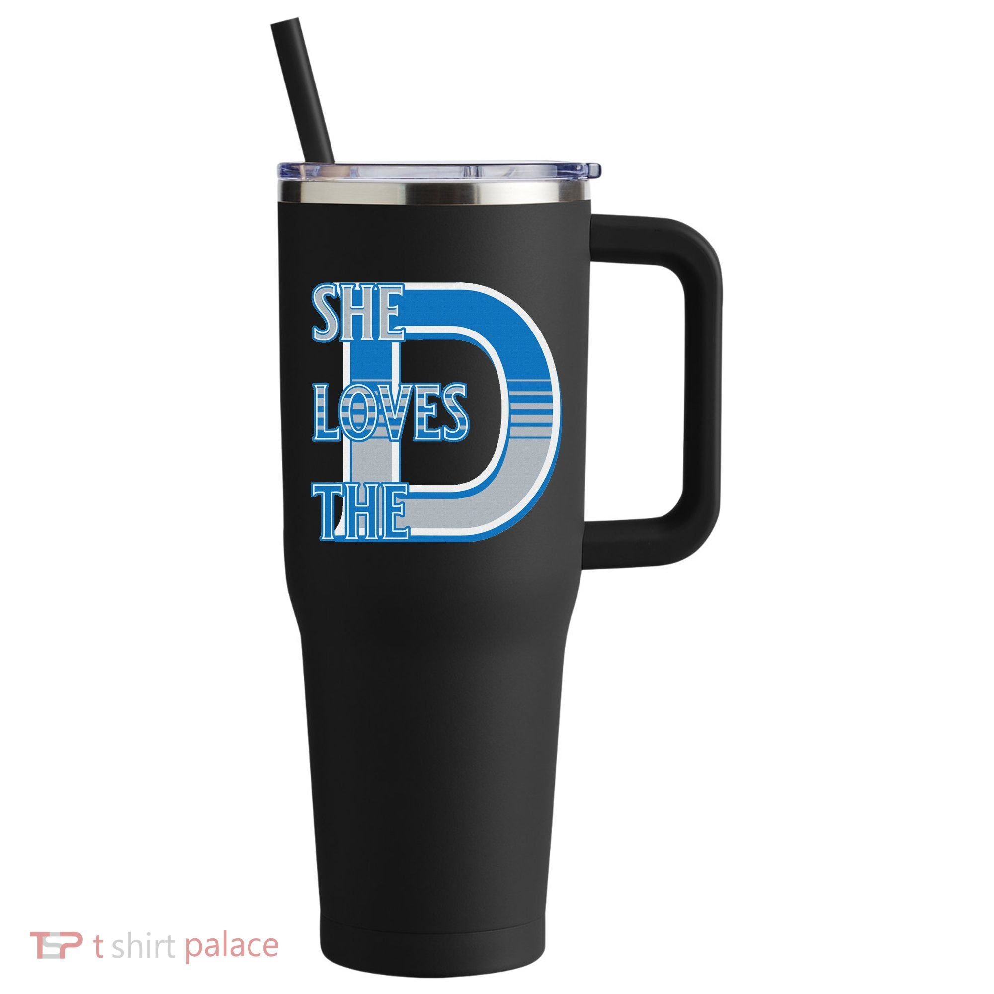 Detroit 313 She Loves The D 40oz Vacuum Insulated Stainless Steel Travel Tumbler