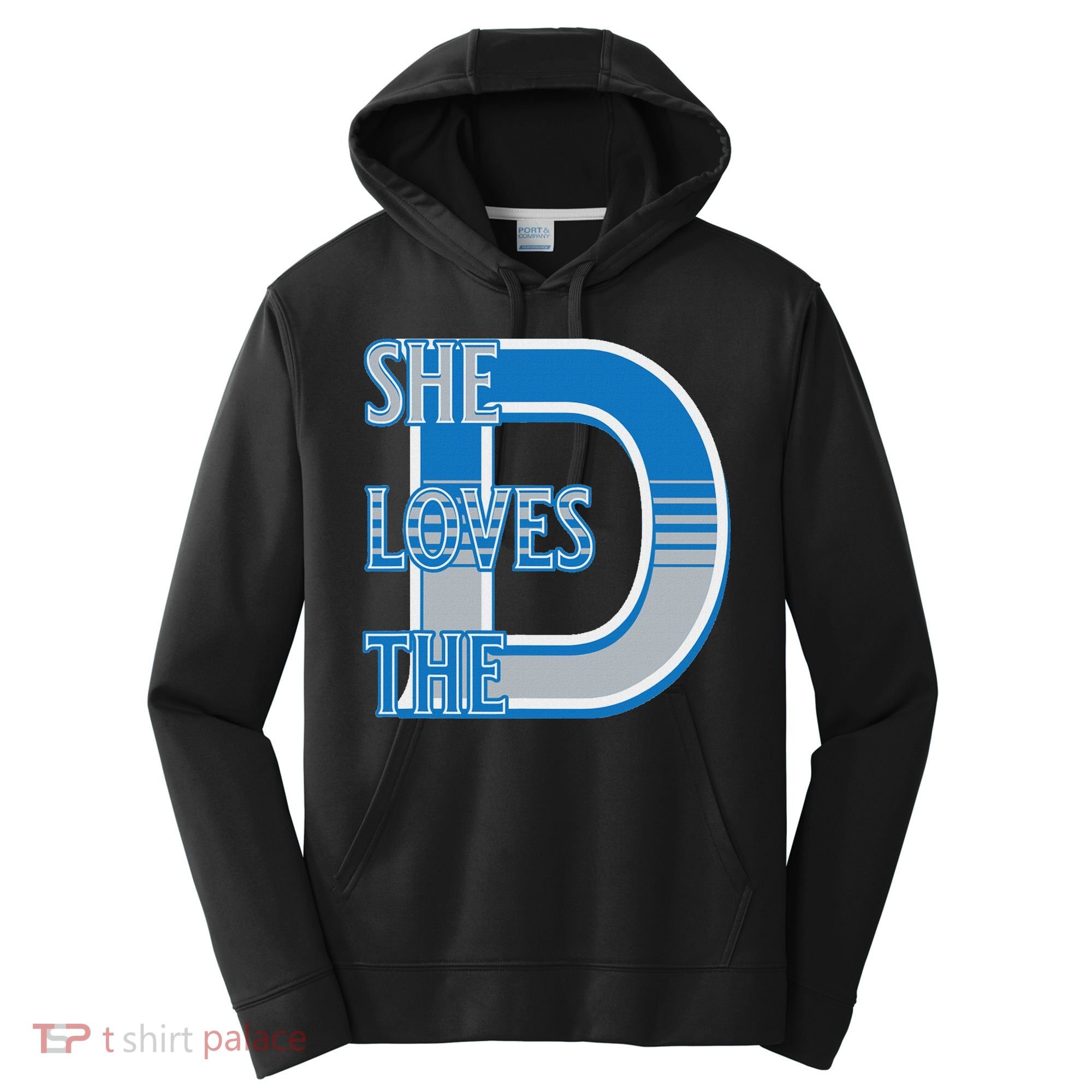 Detroit 313 She Loves The D Performance Fleece Hoodie