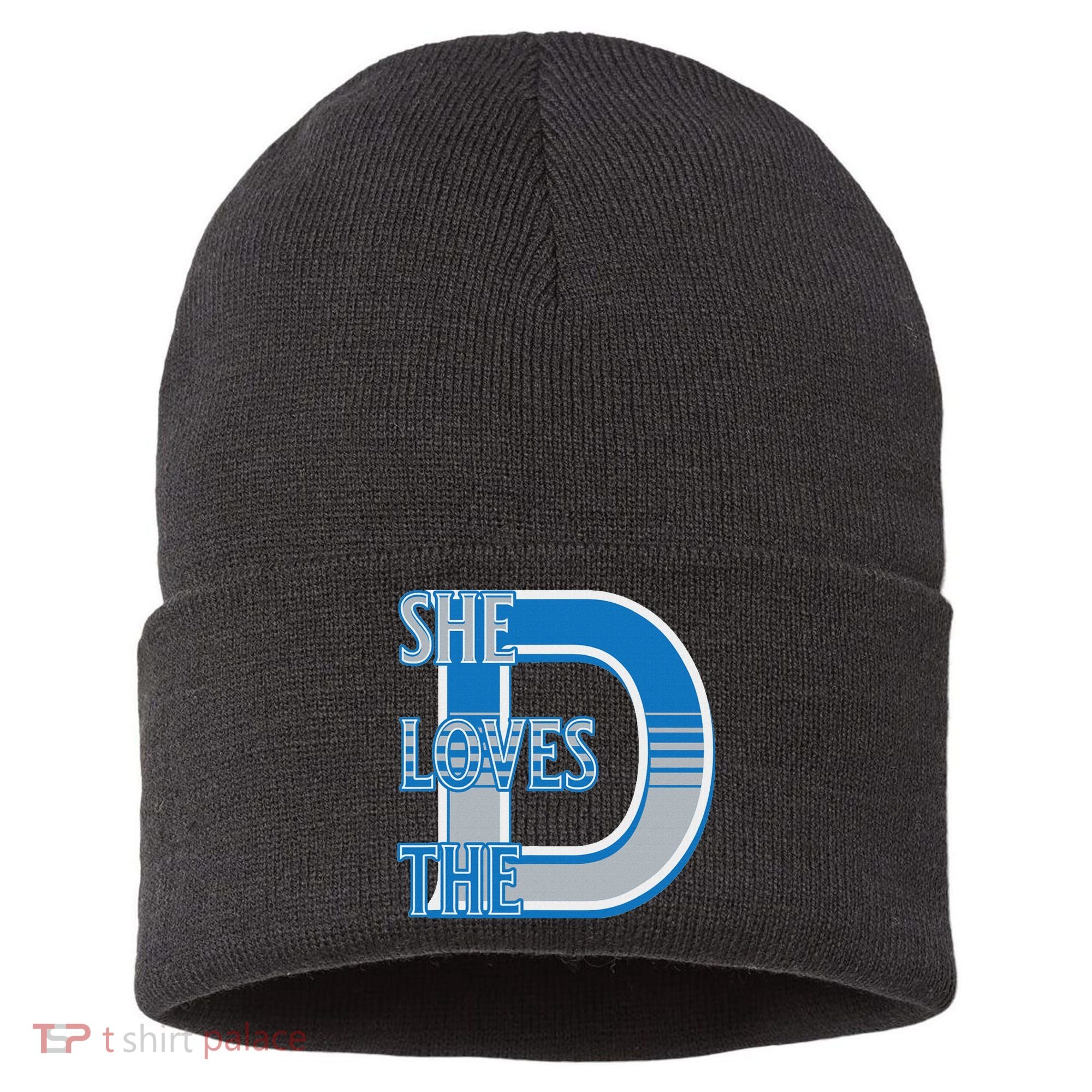 Detroit 313 She Loves The D Sustainable Knit Beanie