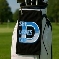 Detroit 313 She Loves The D Golf Towel thumb 2