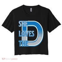 Detroit 313 She Loves The D Women's Crop Top Tee thumb 0