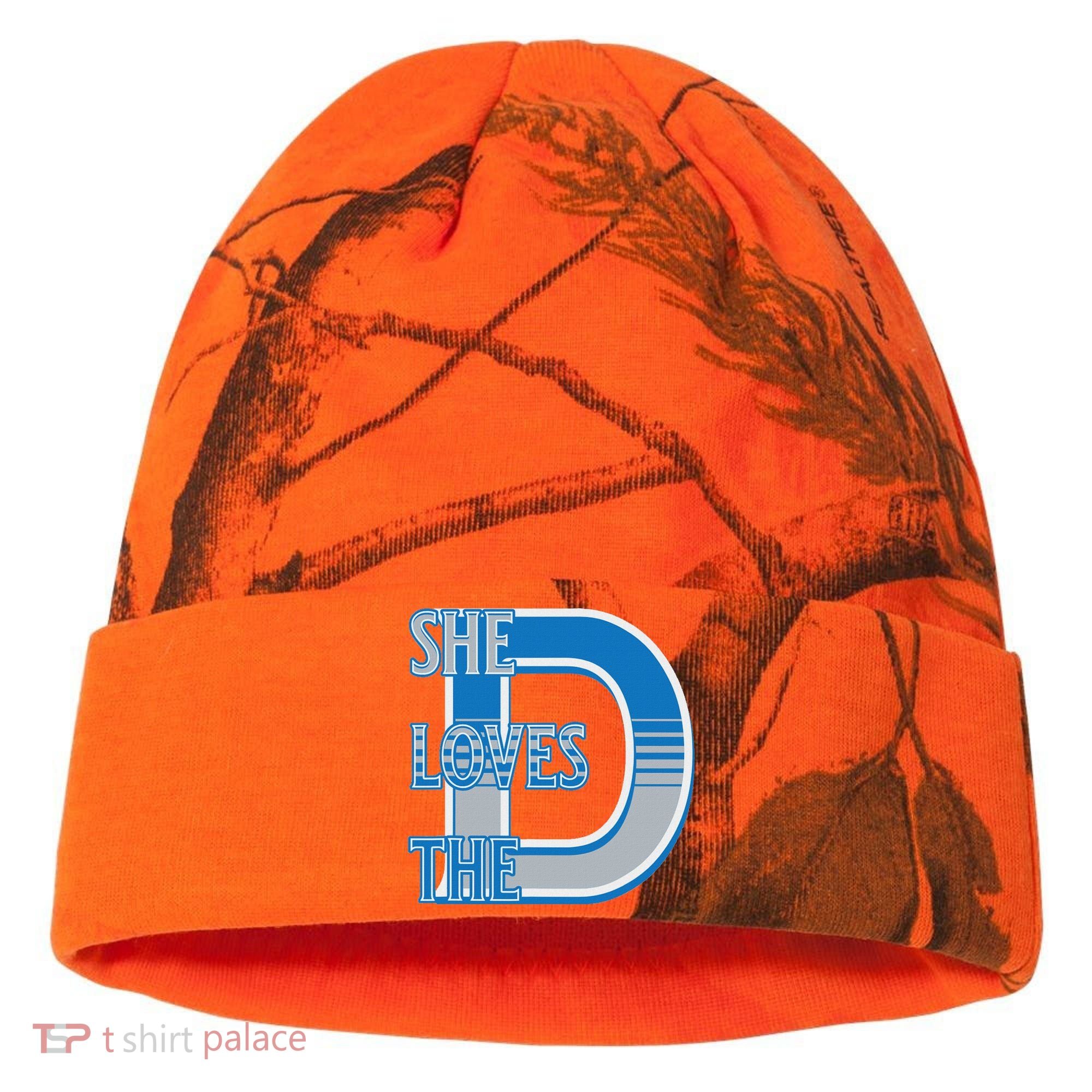 Detroit 313 She Loves The D Kati Licensed 12" Camo Cuffed Beanie
