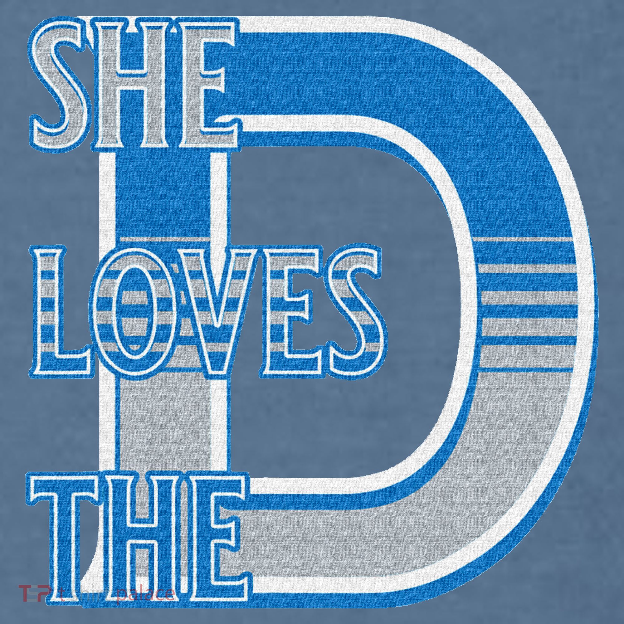 Detroit 313 She Loves The D Garment-Dyed Sweatshirt
