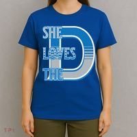 Detroit 313 She Loves The D T-Shirt thumb 4