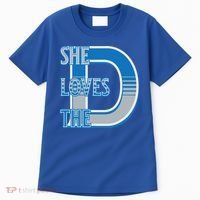 Detroit 313 She Loves The D Tall T-Shirt thumb 0