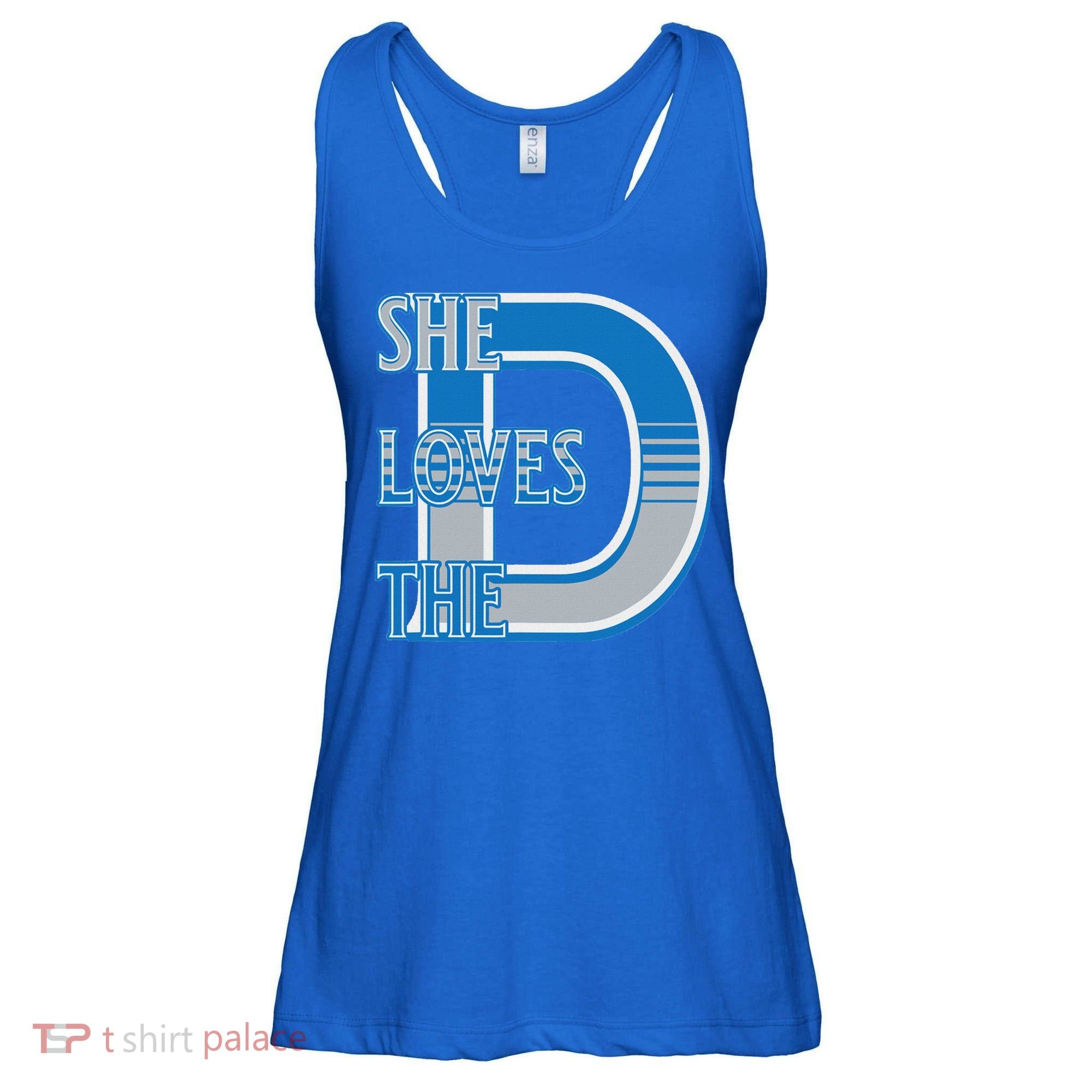 Detroit 313 She Loves The D Ladies Essential Flowy Tank