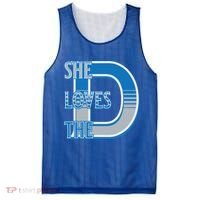 Detroit 313 She Loves The D Mesh Reversible Basketball Jersey Tank thumb 0