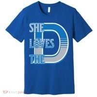 Detroit 313 She Loves The D Premium T-Shirt thumb 0