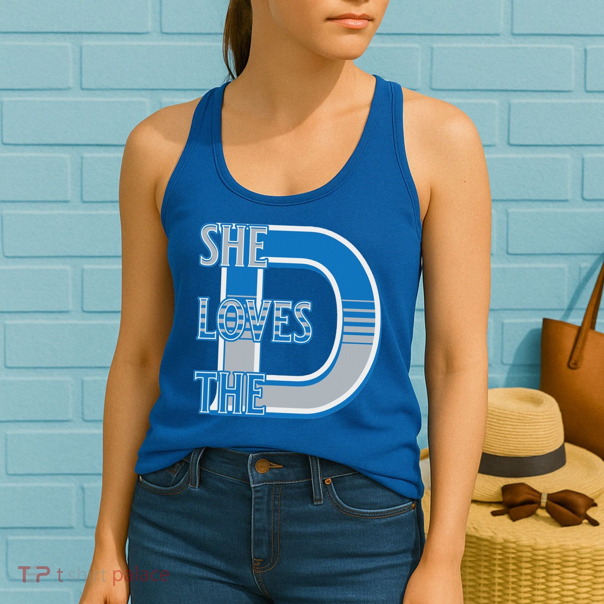 Detroit 313 She Loves The D Women's Tank Top