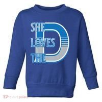 Detroit 313 She Loves The D Toddler Sweatshirt thumb 0