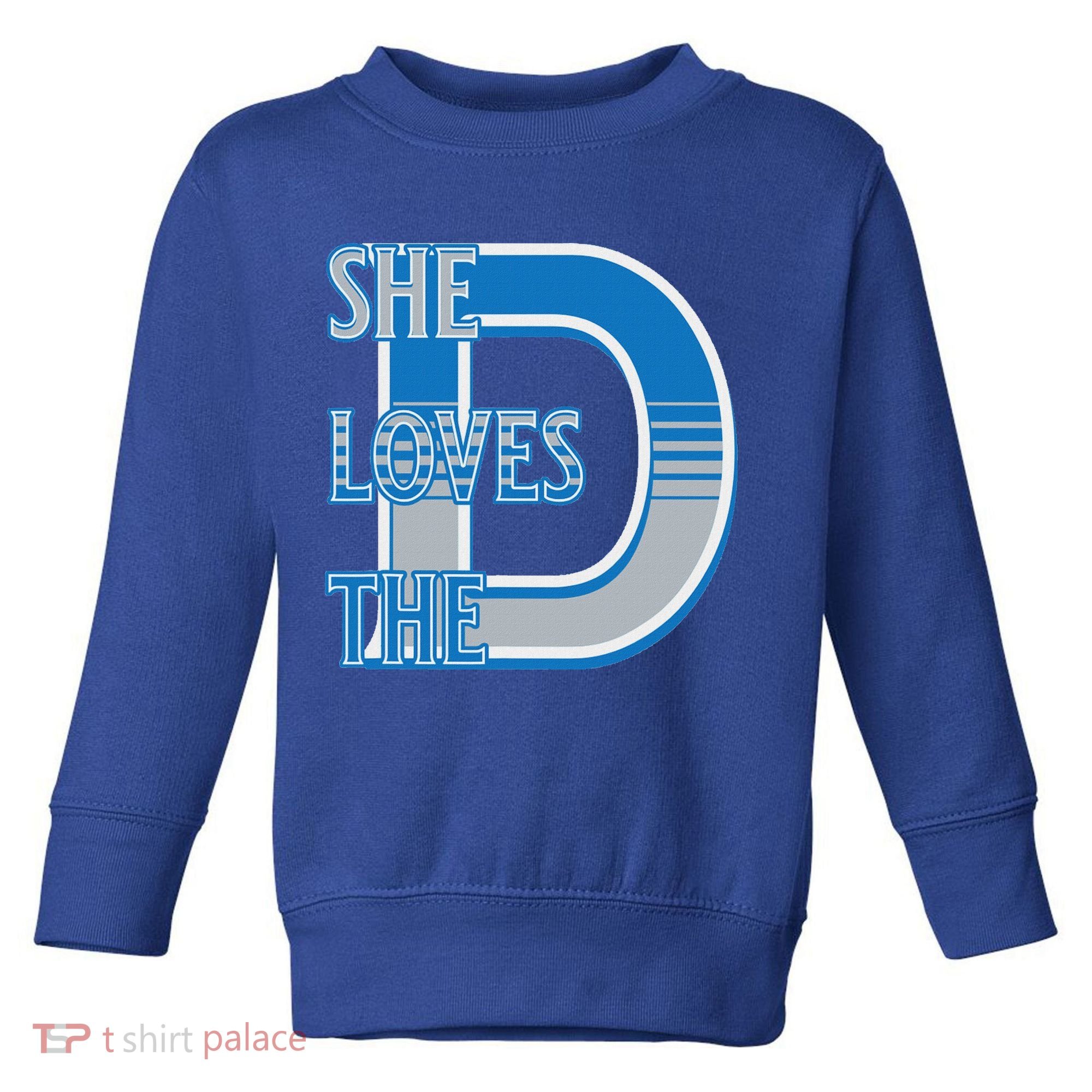 Detroit 313 She Loves The D Toddler Sweatshirt