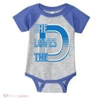 Detroit 313 She Loves The D Infant Baby Jersey Bodysuit thumb 0