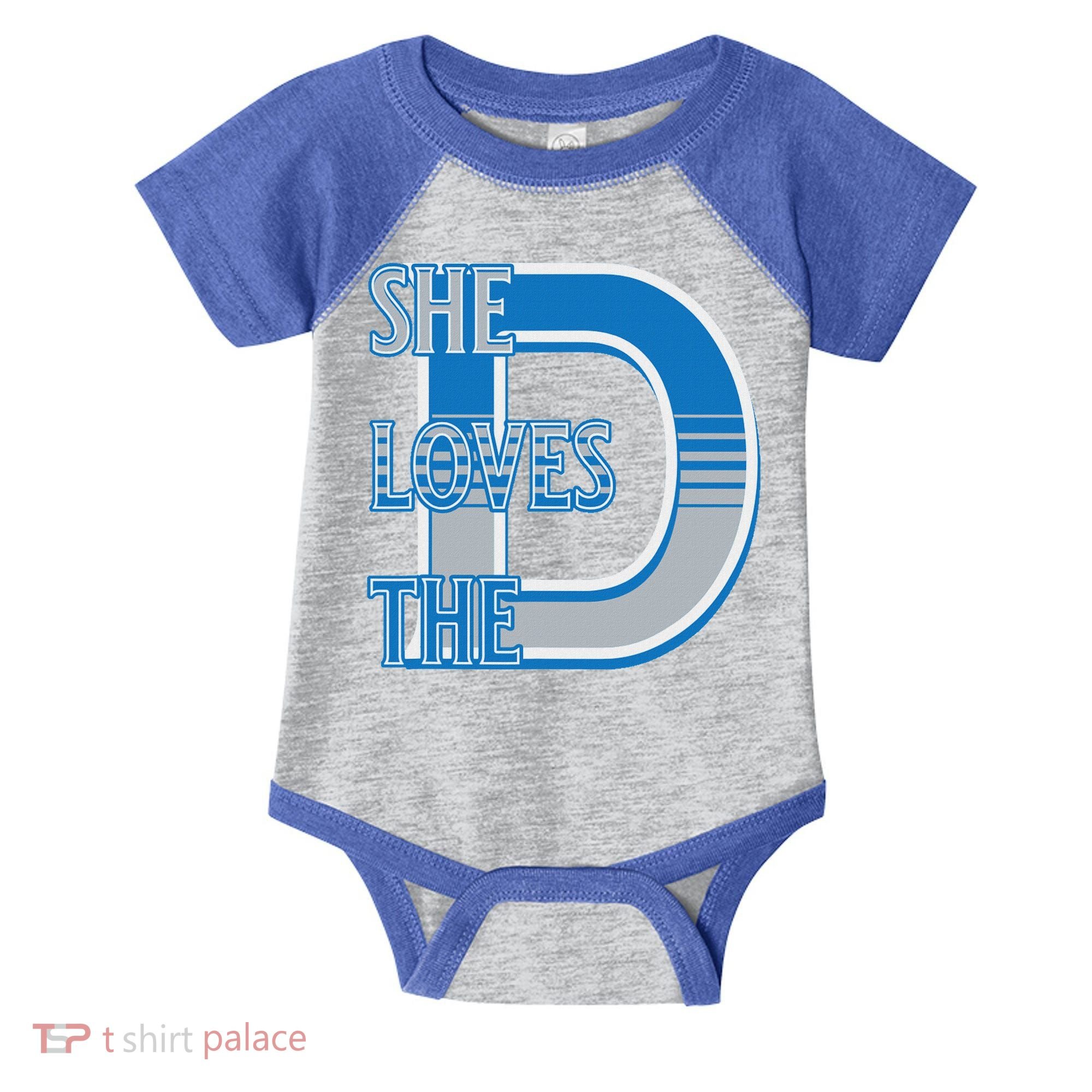 Detroit 313 She Loves The D Infant Baby Jersey Bodysuit