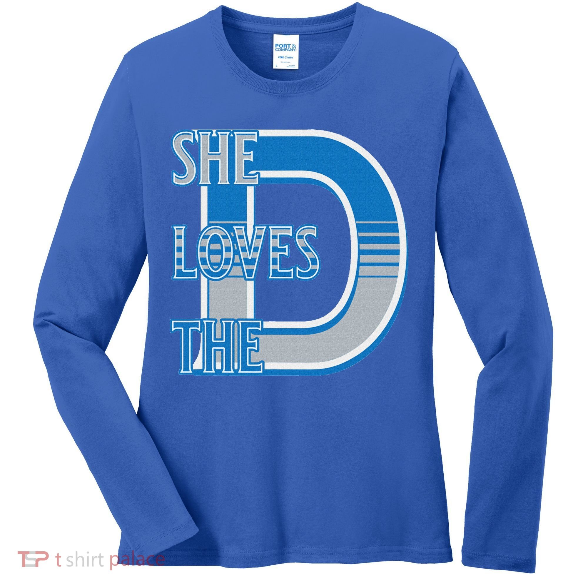 Detroit 313 She Loves The D Women's Long Sleeve Shirt