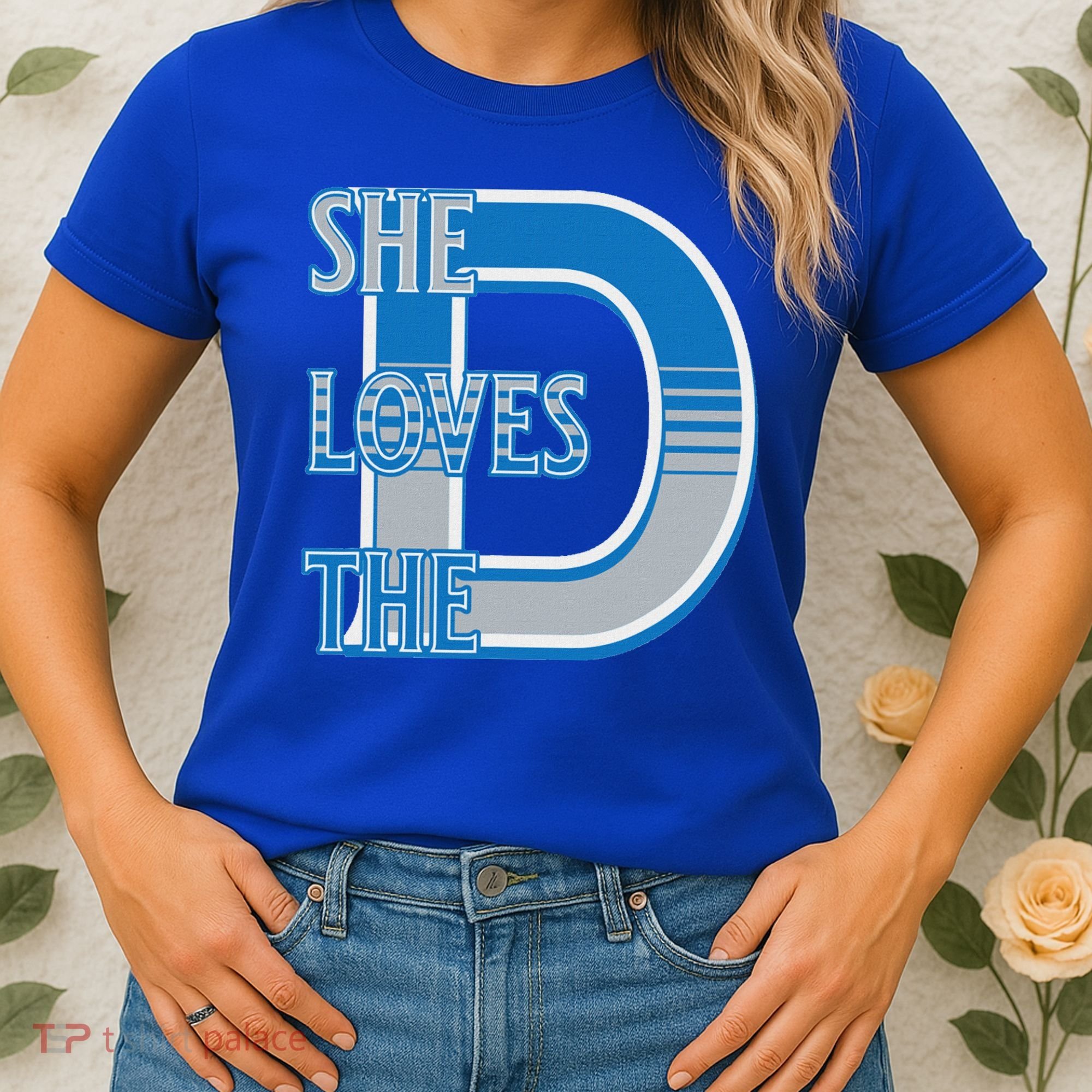 Detroit 313 She Loves The D Women's T-Shirt