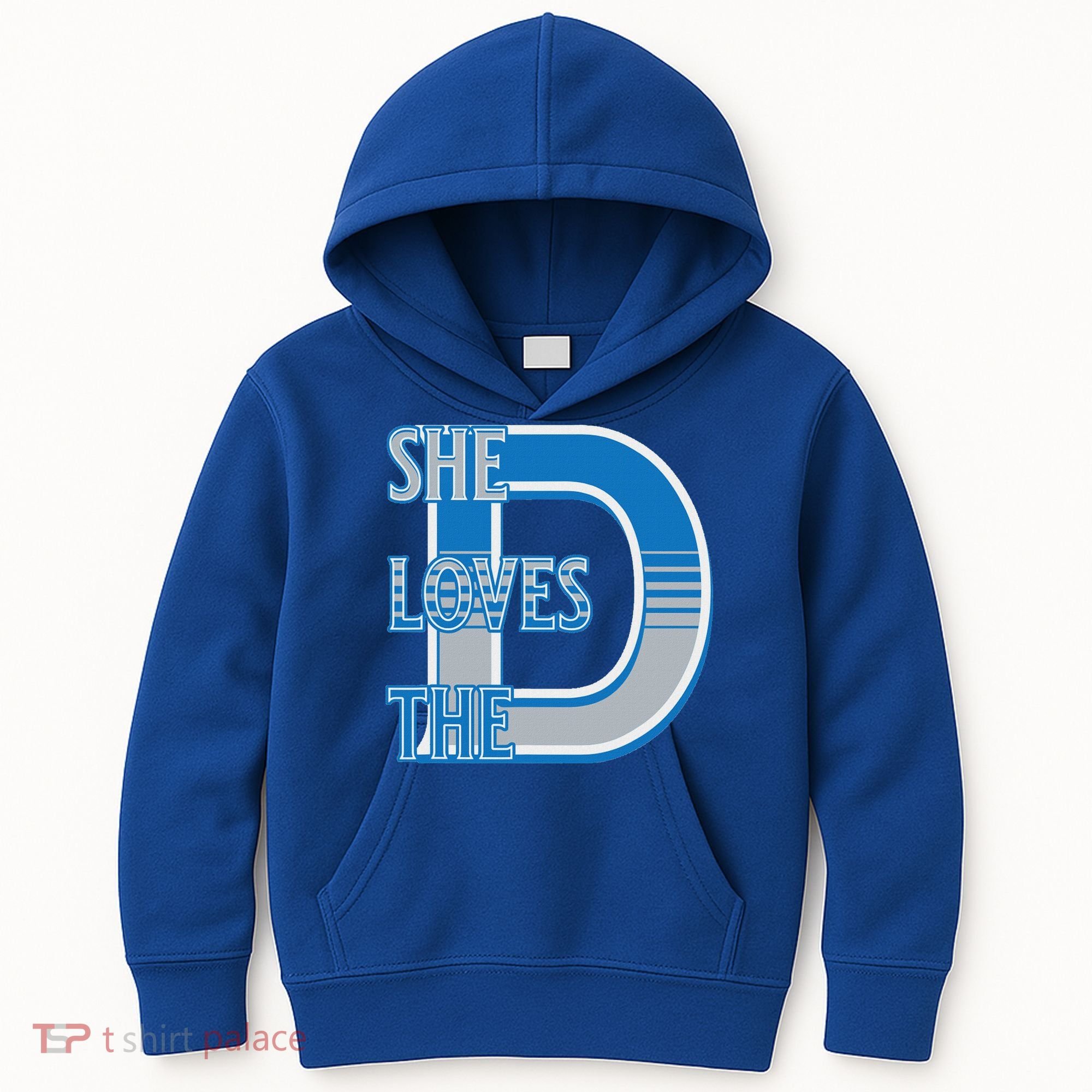 Detroit 313 She Loves The D Kids Hoodie