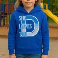 Detroit 313 She Loves The D Kids Hoodie thumb 3
