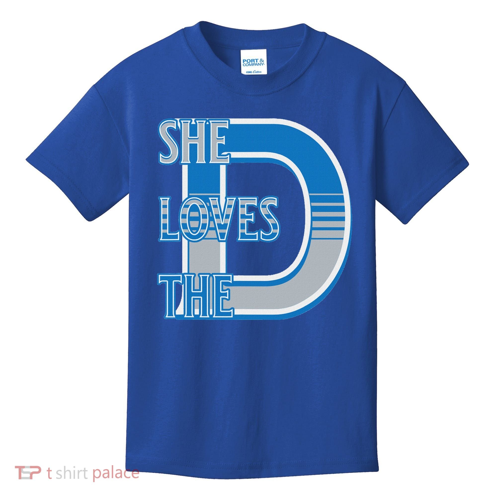 Detroit 313 She Loves The D Kids T-Shirt