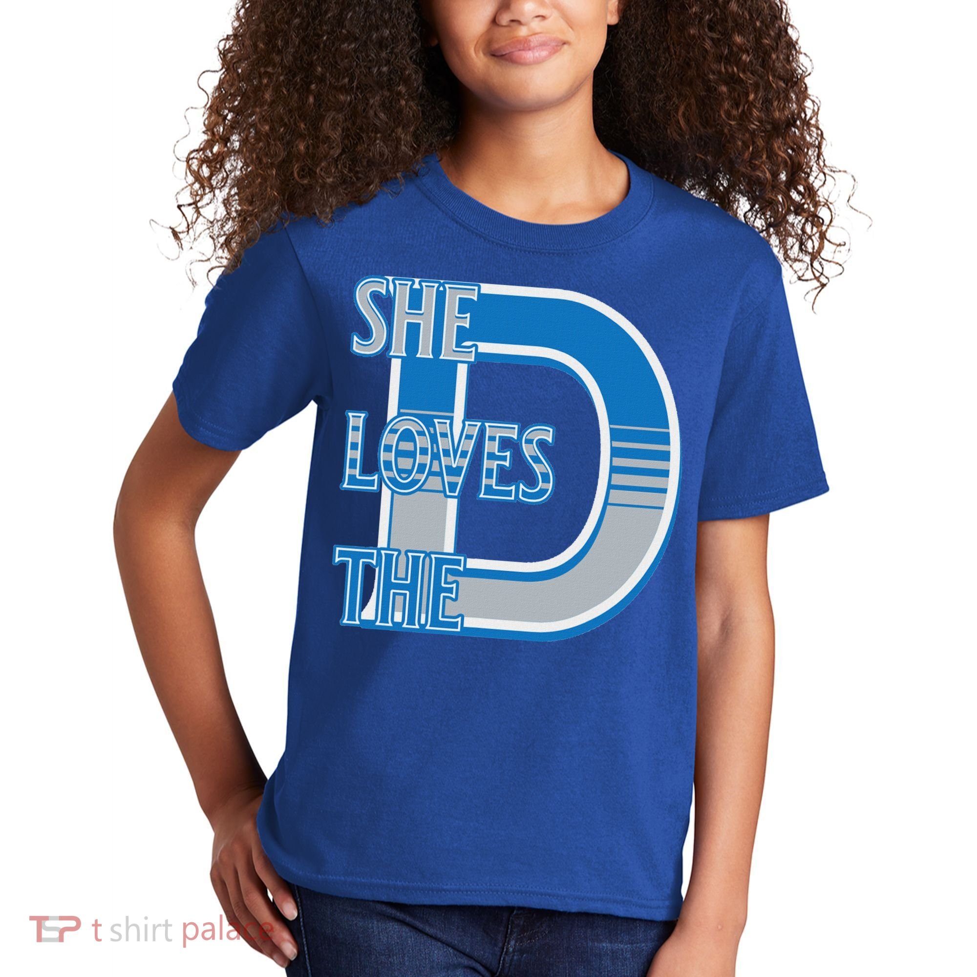 Detroit 313 She Loves The D Kids T-Shirt