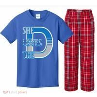 Detroit 313 She Loves The D Kids Plaid Pajama Set thumb 0