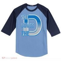 Detroit 313 She Loves The D Raglan Baseball Sleeve Shirt thumb 0
