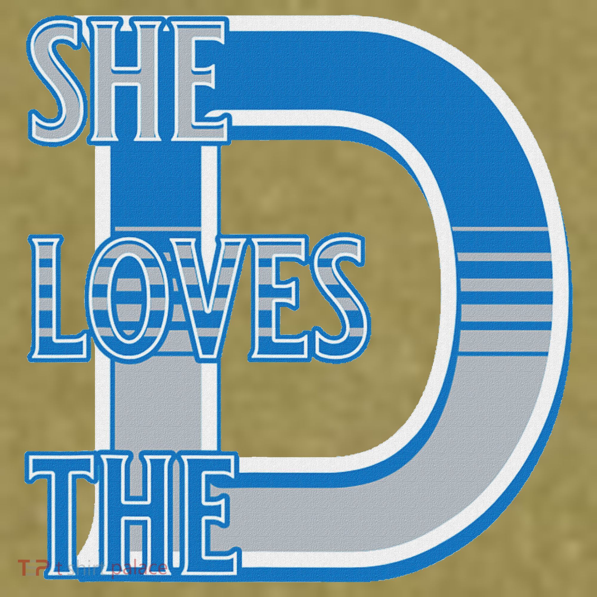 Detroit 313 She Loves The D Garment-Dyed Women's Muscle Tee