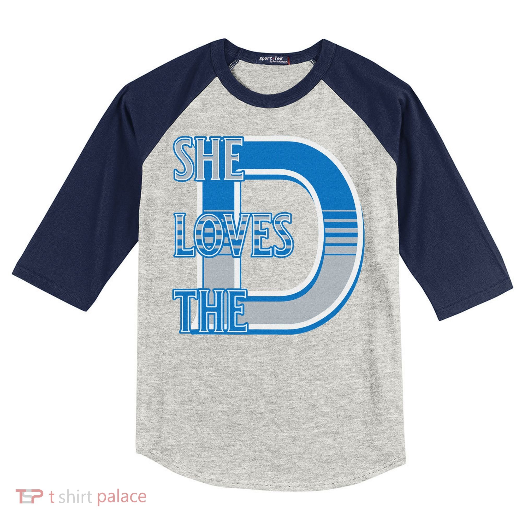 Detroit 313 She Loves The D Kids Colorblock Raglan Jersey